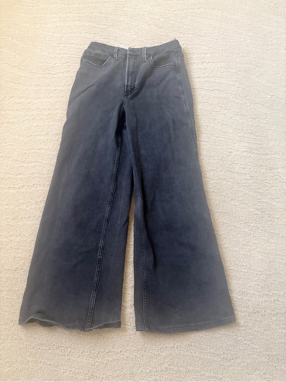 Black Good American flared jeans